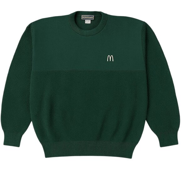 Vintage McDonald’s Crew Neck Sweater XXXL Green Cotton Logo USA Andrew Rohan NEW - Picture 5 of 12